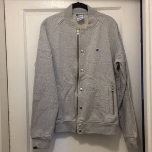 Mens Terry Zip Front Jacket with trims details